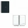 SENFORT AGENDA ANUAL (2025) UNICOLOR ESPIRAL TAPA PP CON GOMA 135X210 D/P NEGRO