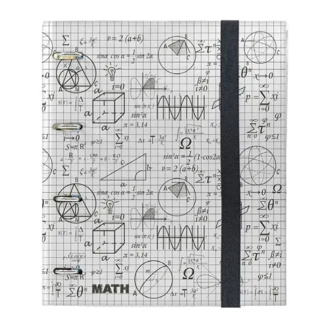 SENFORT CARPETA RINGBOOK FOAM A4 120 H 90 GRS. 4 SEPARADORES MATHS BLANCO