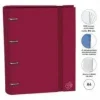 SENFORT CARPETA RINGBOOK A4 100 H 90 GRS. C/SEPARADORES FOAM ROJO