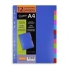 SENFORT JUEGO SEPARADORES DYNAMIC PP OPACO A4 12 PESTAÑAS MULTITALADRO