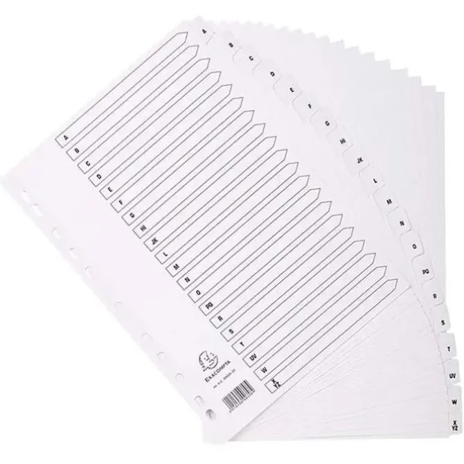 SEPARADORES EXACOM A4 CART.A-ZBLANCO