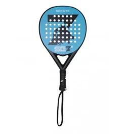 SET COYOTE PALA DE PADEL - FORMA REDONDA - MARCO Y CARA 100% FIBRA DE VIDRIO - NUCLEO GOMA BLACK EVA XTRASOFT