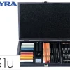 SET DIBUJO LYRA ESTUCHE DE MADERA CON 31 PIEZAS SURTIDAS