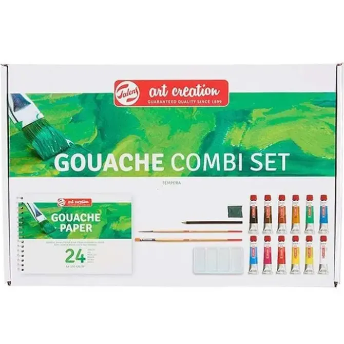 SET PINTURA TEMPERA TALENS 12ML/12COL