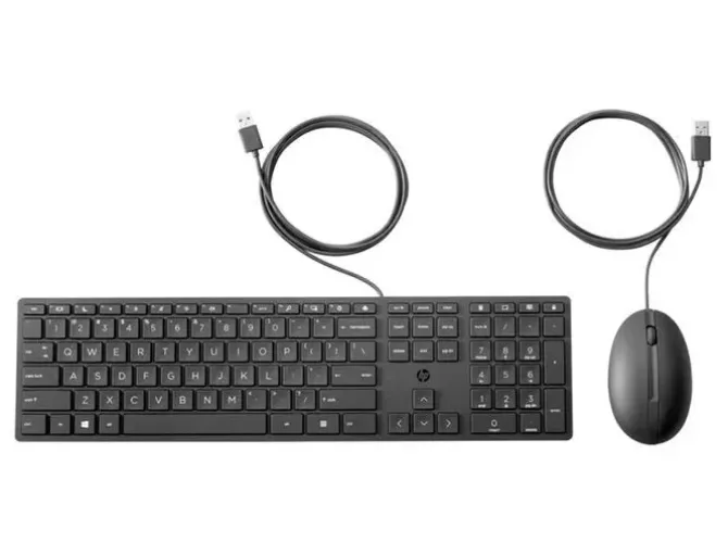 SET TECLADO + RATON HP COMBO 320MK USB-A LONGITUD 1.8 M COLOR NEGRO