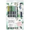 SET WATERCOLORING TOMBOW GREENERY 9 PIEZAS