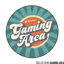 SHARKOON SKILLER SFM11 GAMING AREA ALFOMBRILLA DE SUELO REDONDA GAMING - ANTIDESLIZANTE - TAMAÑO1200X5MM