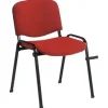 SILLA APILABLE Q-CONNECT BRAZOS CORTOS TAPIZADA SIN RUEDS 910 MM ALTO 490 MM LARGO440 MM PROFUNDIDAD ROJA