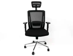 SILLA GIRATORIA Q-CONNECT ERGONOMICA RESPALDO ALTO Y REPOSACABEZA AJUSTABLE EN ALTURA 1180+100X630X625 MM