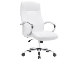 SILLA Q-CONNECT DIRECCION VERO NA SIMIL PIEL BASE METALICA ALT MAX 1210 ANC 650 PROF 730 MM RUEDAS PREMIUM COLOR BLANCO