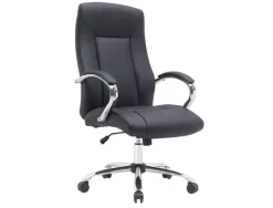 SILLA Q-CONNECT DIRECCION VERO NA SIMIL PIEL BASE METALICA ALT MAX 1210 ANC 650 PROF 730 MM RUEDAS PREMIUM COLOR NEGRO