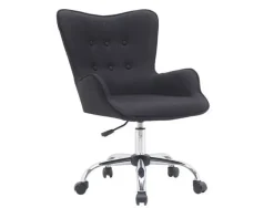 SILLA Q-CONNECT ESCRITORIO MES SINA BASE METALICA ALT MAX 960 ANC 570 PROF 620 RUEDAS PREMIUM COLOR NEGRO