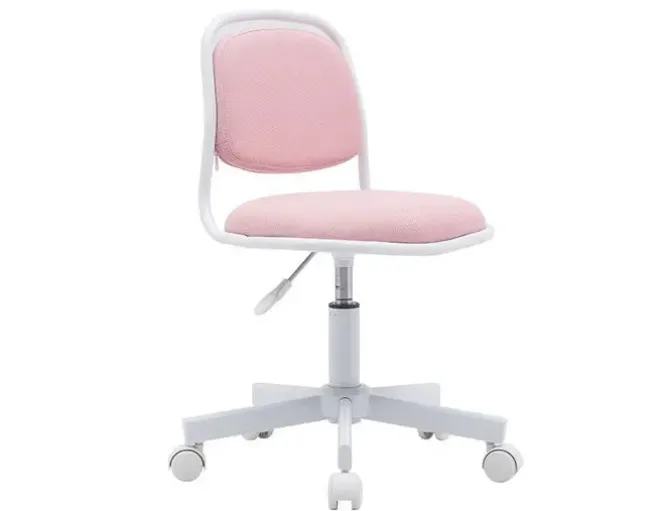 SILLA Q-CONNECT INFANTIL BARI ESCRITORIO COLOR ROSA ALT MAX 795 ANC 390 PROF 350 MM