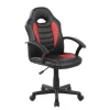 SILLA ROCADA GAMING CON BRAZOS FIJOS BASE NYLON CON RUEDAS SIMILPIEL NEGRO/ROJO 435X430X880-995 MM