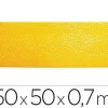 SIMBOLO ADHESIVO DURABLE PVC FORMA DE LINEA PARA DELIMITACION SUELO AMARILLO 150X50X0,7 MM PACK DE 10