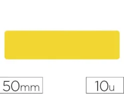 SIMBOLO ADHESIVO TARIFOLD PVC TIRA LONGITUDINAL DELIMITACION SUELO 50 MM AMARILLO PACK DE 10 UNIDADES
