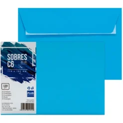 SOBRE PLUS 114*162 AZUL PASTEL