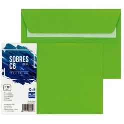 SOBRE PLUS 114*162 VERDE CLARO