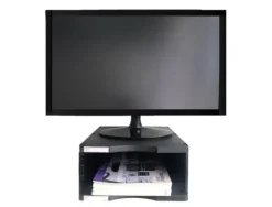 SOPORTE ARCHIVO 2000 PARA MONITOR POLIESTER 100% RECICLADO CON COMPARTIMENTO PARA FORMATOS DIN A4 Y FOLIO
