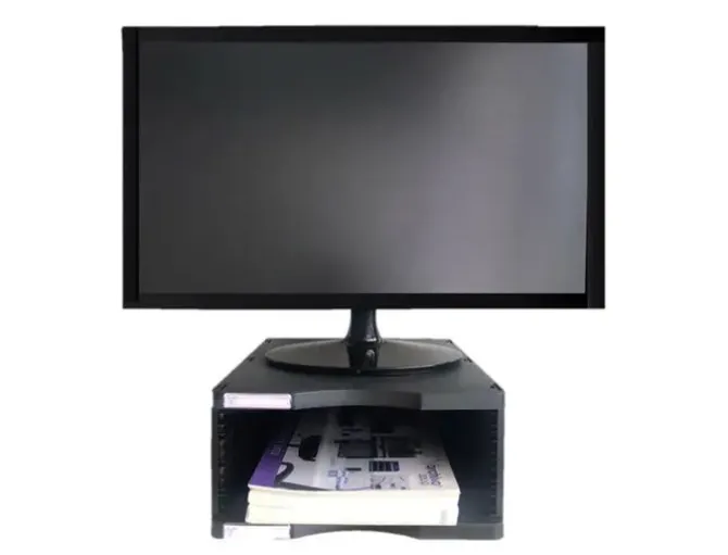SOPORTE ARCHIVO 2000 PARA MONITOR POLIESTER 100% RECICLADO CON COMPARTIMENTO PARA FORMATOS DIN A4 Y FOLIO