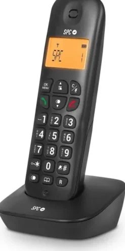 SPC AIR TELEFONO FIJO INALAMBRICO - PANTALLA RETROILUMINADA 35X22MM - IDENTIFICACION DE LLAMADAS - 5 MELODIAS DISPONIBLES - PRACTICO Y SENCILLO - DISPONIBLE EN 2 COLORES - POSIBILIDAD DE TRANSFERIR LL