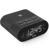 SPC FRODI QI RADIO DESPERTADOR CON BASE DE CARGA INALAMBRICA - ALMACENA EMISORAS DE RADIO - 2 ALARMAS CONFIGURABLES - COLOR NEGRO