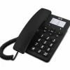 SPC ORIGINAL TELEFONO FIJO TECLAS EXTRAGRANDES - DIFERENTES NIVELES DE TIMBRE - 3 MEMORIAS DIRECTAS - PARA MESA Y PARED - COLOR NEGRO