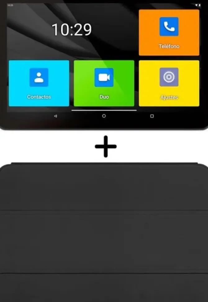 SPC TABLET ANDROID PARA MAYORES 10.35 - ICONOS XXL - CONECTIVIDAD 4G - FUNDA PROTECTORA INCLUIDA - BATERIA DE 6.000 MAH - 4GB DE RAM - 64GB DE ALMACENAMIENTO INTERNO - COLOR NEGRO