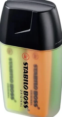 STABILO BOSS 70 BIG BOSS PACK DE 4 MARCADORES FLUORESCENTES - TRAZO ENTRE 2 Y 5MM - RECARGABLE - TINTA CON BASE DE AGUA - COLORES SURTIDOS