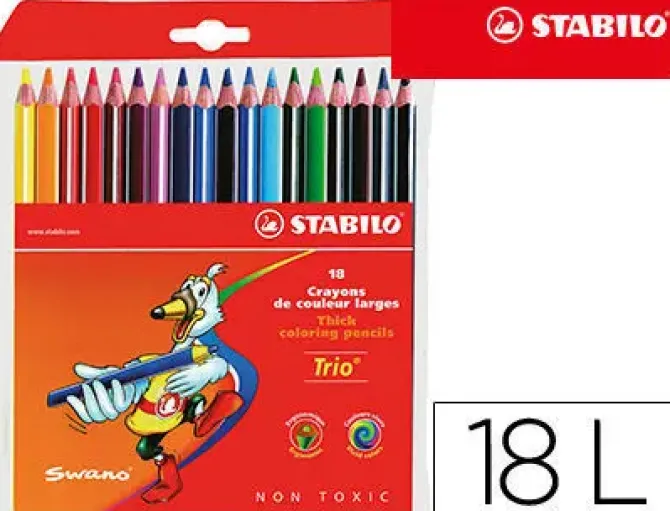 STABILO LAPIZ COLOR STABILO 18UD TRIO 203/18-01/02 MAK125177
