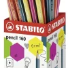STABILO PENCIL 160 EXPOSITOR DE 72 LAPICES HEXAGONALES - MINA HB ROBUSTA DE 2.2MM - DISEÑO MODERNO