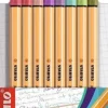 STABILO POINT 88 PACK DE 8 ROTULADORES DE PUNTA FINA DE FIBRA - TRAZO DE 0.4 MM - TINTA CON BASE DE AGUA - COLORES SURTIDOS