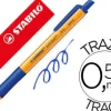 STABILO POINTBALL BOLIGRAFO RETRACTIL - PUNTA DE 1MM - TINTA CON BASE DE ACEITE - RECARGABLE - 79% PLASTICO RECICLADO - GRIP ANTIDESLIZANTE - COLOR AZUL