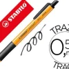 STABILO POINTBALL BOLIGRAFO RETRACTIL - PUNTA DE 1MM - TINTA CON BASE DE ACEITE - RECARGABLE - 79% PLASTICO RECICLADO - GRIP ANTIDESLIZANTE - COLOR NEGRO