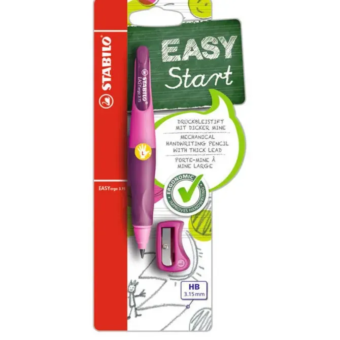 STABILO PORTAMINAS STABILO EASY ZURDO ROSA B-46864-3 MAK118947