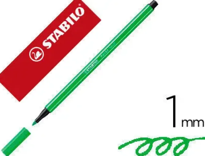 STABILO ROTULADOR STABILO PEN-68 FLUOR VERDE 68/033 MAK118668