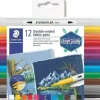 STAEDTLER 3190 PACK DE 12 ROTULADORES DE DOBLE PUNTA PARA TEXTIL - COLORES SURTIDOS