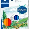 STAEDTLER 146C PACK DE 12 LAPICES DE COLORES - MINA SUAVE - COLORES SURTIDOS