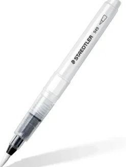 STAEDTLER DESIGN JOURNEY 949 PINCEL DE AGUA - LLENADO CON AGUA PARA MEZCLAR - PUNTO DE NYLON - VALVULA PARA CONTROLAR FLUJO DE AGUA