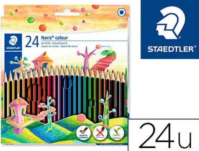 STAEDTLER LAPICES COLORES STAEDTLER NORIS 24COL 185 C24/144 MAK649281