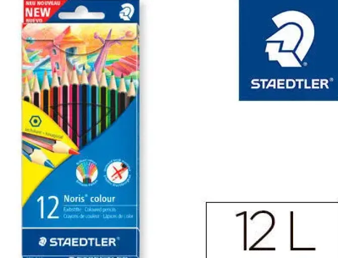 STAEDTLER LAPICES COLORES STAEDTLER NORIS 12COL 185 C12 MAK649280