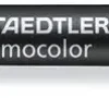 STAEDTLER LUMOCOLOR 348 ROTULADOR PERMANENTE DE DOBLE PUNTA - SECADO RAPIDO - COLOR NEGRO