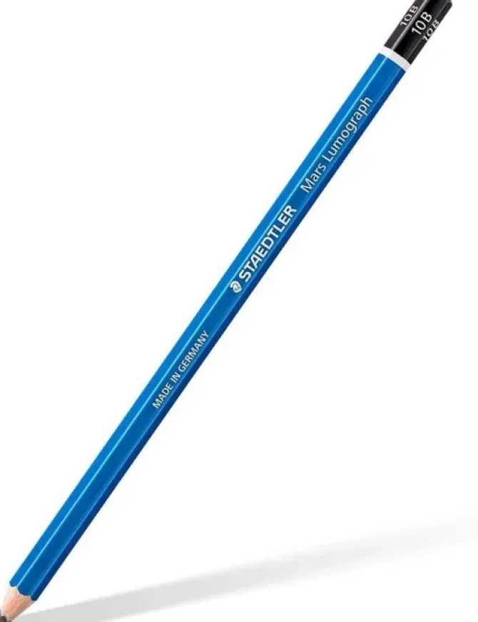 STAEDTLER MARS LUMOGRAPH 100 LAPIZ DE GRAFITO HEXAGONAL - MINA 10B - RESISTENCIA A LA ROTURA - MADERA DE BOSQUES SOSTENIBLES