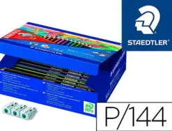 STAEDTLER NORIS COLOUR 185 PACK DE 144 LAPICES HEXAGONALES DE COLORES - RESISTENCIA A LA ROTURA - COLORES SURTIDOS