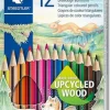 STAEDTLER NORIS COLOUR 187 PACK DE 12 LAPICES TRIANGULARES DE COLORES - RESISTENCIA A LA ROTURA - COLORES SURTIDOS