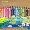STAEDTLER NORIS JUNIOR PACK DE 18 LAPICES DE COLORES EXTRAGRUESOS + SACAPUNTAS - 3 EN 1, LAPIZ, CERA Y ACUARELABLE - COLORES SURTIDOS