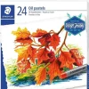 STAEDTLER PASTELES AL OLEO 2420 PACK DE 24 CERAS BLANDAS - RESISTENCIA A LA ROTURA - EXTREMADAMENTE BRILLANTES - COLORES SURTIDOS