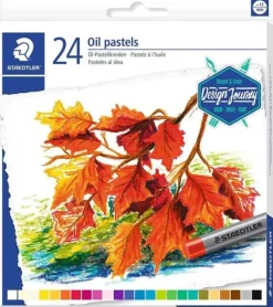 STAEDTLER PASTELES AL OLEO 2420 PACK DE 24 CERAS BLANDAS - RESISTENCIA A LA ROTURA - EXTREMADAMENTE BRILLANTES - COLORES SURTIDOS