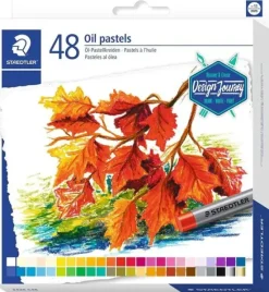 STAEDTLER PASTELES AL OLEO 2420 PACK DE 48 CERAS BLANDAS - RESISTENCIA A LA ROTURA - EXTREMADAMENTE BRILLANTES - COLORES SURTIDOS
