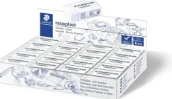 STAEDTLER RASOPLAST 526 B40 GOMA DE BORRAR - BORRADO DE ALTA CALIDAD - MINIMOS RESIDUOS - COLOR BLANCO